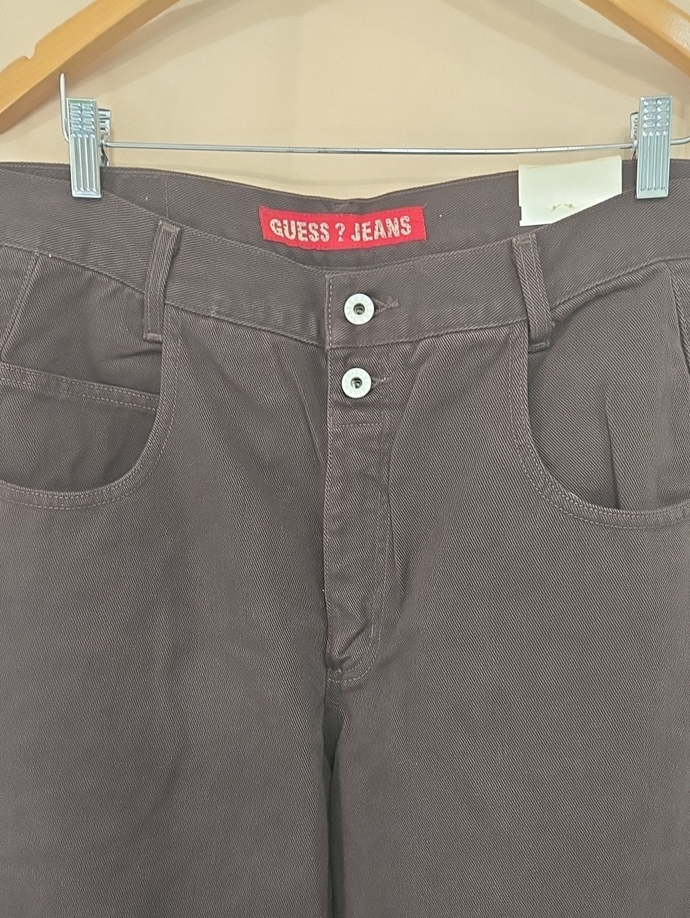 GUESS Men's Dark Brown Chino Pants